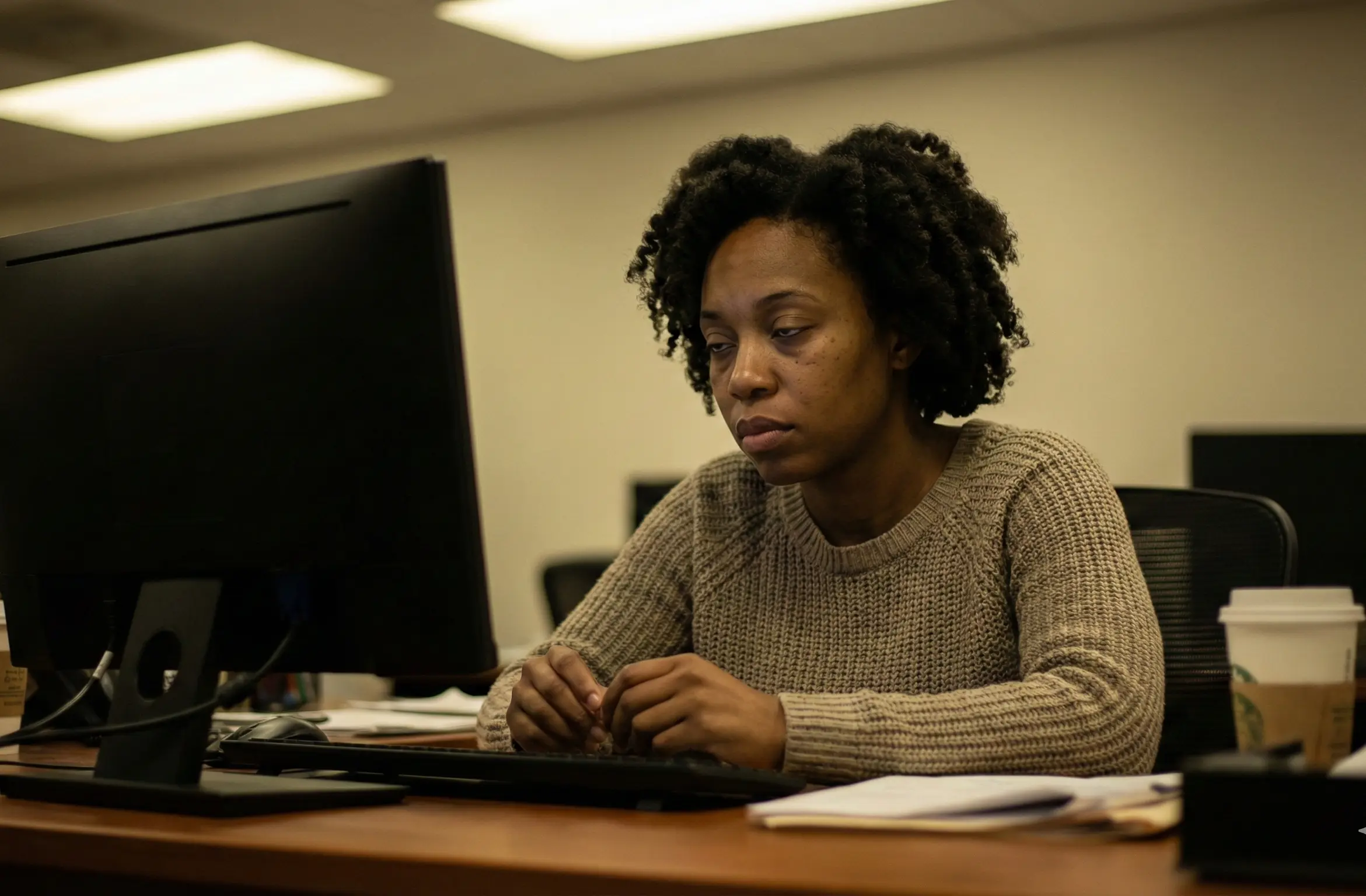Woman looking tired of Workplace burnout
